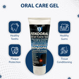 FENDORAL Oral Care Gel, Clinically Proven to Remove Plaque, Promotes Healthy Teeth and Gums, Prevents Tartar, Freshens Breath, Whitens Teeth, SLS Free Dental Gel