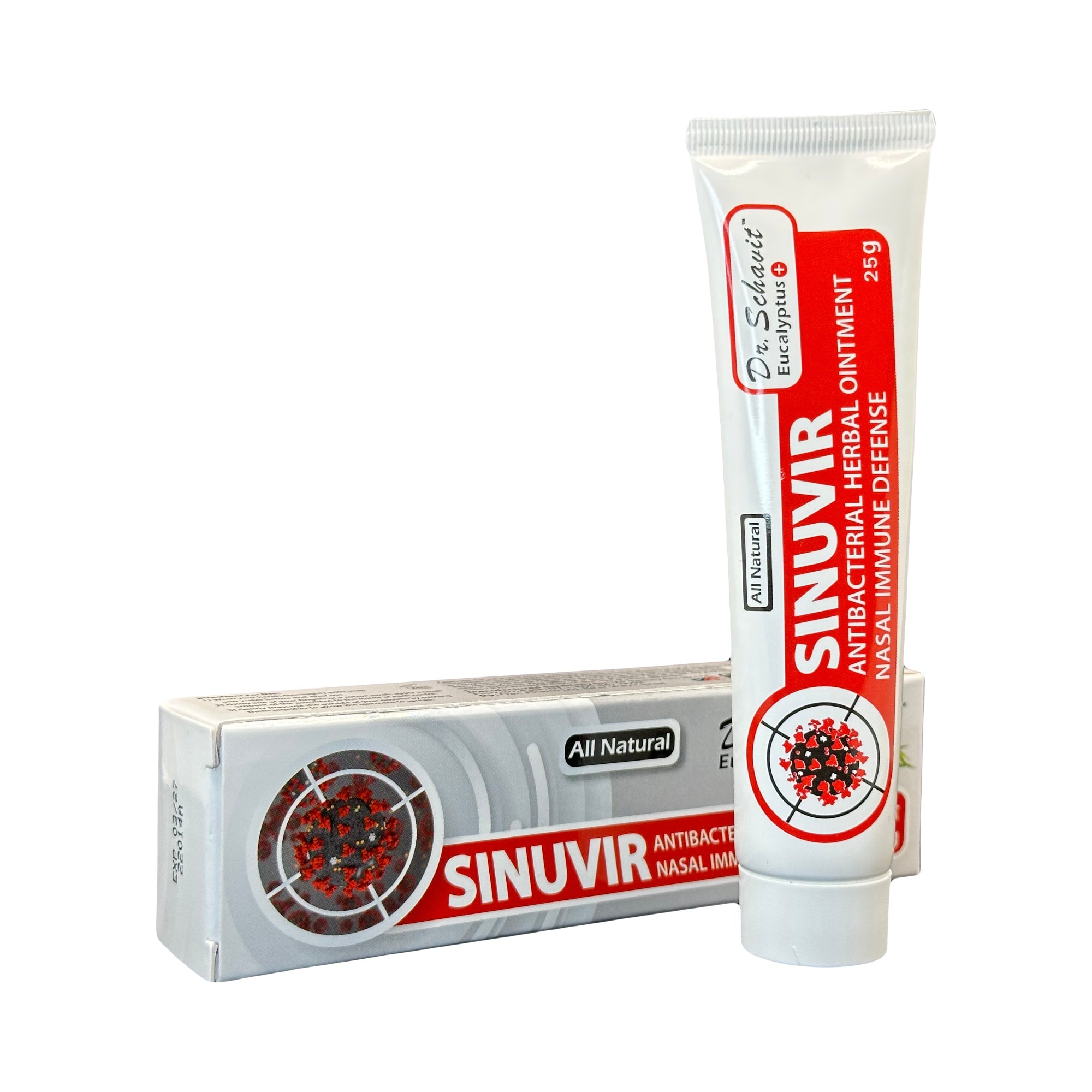DR. SCHAVIT SINUVIR - Herbal Nasal Ointment for Immune Defense. Natural Moisturizer Balm for Relief from Sore Dry Nose, Allergies, Cold Symptoms