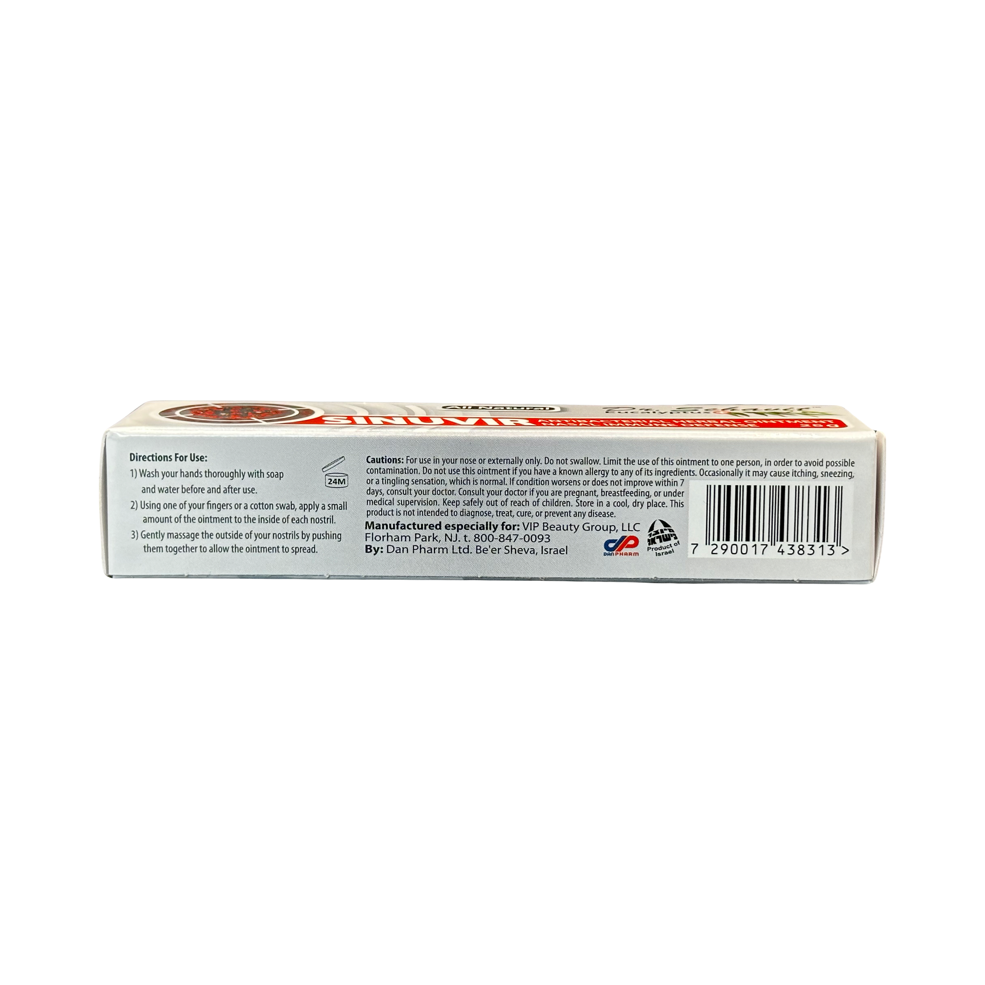 DR. SCHAVIT SINUVIR - Herbal Nasal Ointment for Immune Defense. Natural Moisturizer Balm for Relief from Sore Dry Nose, Allergies, Cold Symptoms