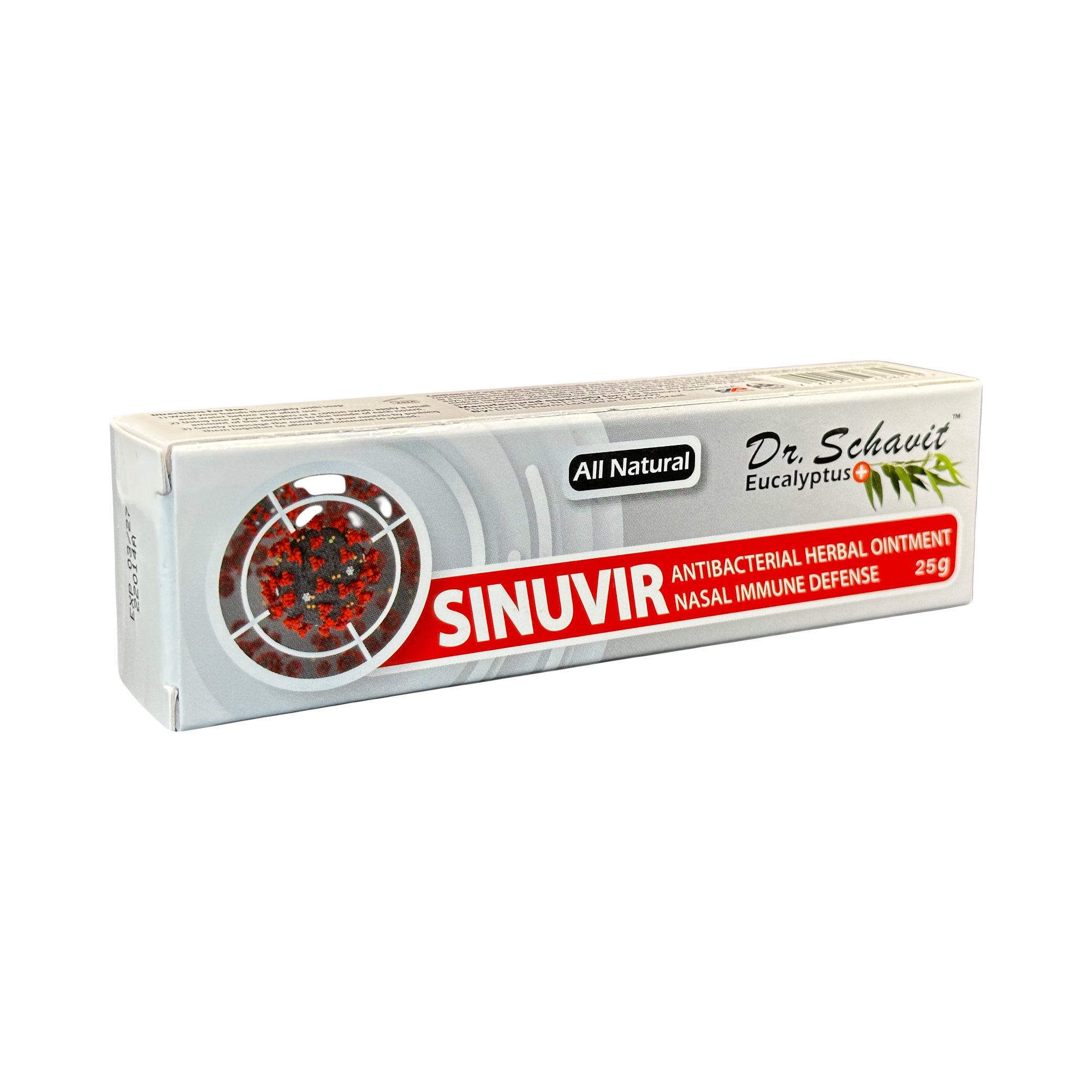 DR. SCHAVIT SINUVIR - Herbal Nasal Ointment for Immune Defense. Natural Moisturizer Balm for Relief from Sore Dry Nose, Allergies, Cold Symptoms