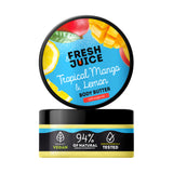 Fresh Juice Tropical Mango & Lemon Body Butter – Deeply Nourishing Moisturizer with Argan Oil – 94% Natural Ingredients, Vegan – Softens, Hydrates & Refreshes Skin – 6.76 fl oz