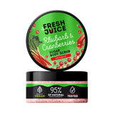 Fresh Juice Rhubarb & Cranberry Sugar Body Scrub with Argan Oil – Energizing Exfoliating Scrub with Argan Oil – Gently Polishes, Nourishes & Refreshes Skin – 95% of Natural Ingredients. 6.76 fl oz