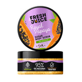 Fresh Juice Royal Papaya Sugar Body Scrub – Gentle Exfoliating Body Scrub with Shea Butter – 95% Natural Ingredients, Vegan – Nourishes, Softens & Refreshes Skin – 6.76 fl oz