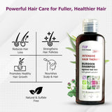 Natural Burdock Shampoo for Hair Treatment Against Hair Loss, 200 ml / 6.76 fl.oz – With Growth Activator, Strengthens Hair Follicles, Reduces Hair Loss