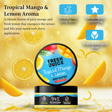 Fresh Juice Tropical Mango & Lemon Body Butter – Deeply Nourishing Moisturizer with Argan Oil – 94% Natural Ingredients, Vegan – Softens, Hydrates & Refreshes Skin – 6.76 fl oz