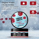 Fresh Juice Winter Cherry Body Butter – Rich Moisturizer with Shea Butter – 94% Natural Ingredients, Vegan – Softens, Nourishes & Adds Radiance – 6.76 fl oz
