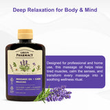 Relaxing Massage Oil – Macadamia & Avocado Base Oils with Lavender, Mint, Orange & Rosemary – Aromatherapy Muscle Relaxation, Hydration & Mood Support – Professional & Home Use – Smooth Glide