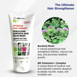 Rebuilding Burdock Hair Balm-Mask - Against Hair Loss. Stimulates Hair Growth, Strengthens Follicles, Nourishes & Fortifies with BH Intensive+ Complex, 200ml/6.76fl.oz