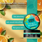 Fresh Juice Yuzu & Mandarin Body Butter – Lightweight Citrus Moisturizer with Jojoba Oil – 94% Natural Ingredients, Vegan – Softens, Hydrates & Energizes Skin – 6.76 fl oz