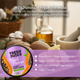 Fresh Juice Royal Papaya Sugar Body Scrub – Gentle Exfoliating Body Scrub with Shea Butter – 95% Natural Ingredients, Vegan – Nourishes, Softens & Refreshes Skin – 6.76 fl oz