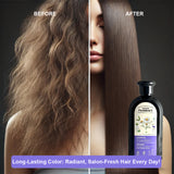 Chamomile & Flaxseed Oil Shampoo for Colored Hair, 350 ml / 11.83 fl.oz – Vegan, 91% Natural Ingredients, Protects Color & Enhances Shine