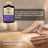 Relaxing Massage Oil – Macadamia & Avocado Base Oils with Lavender, Mint, Orange & Rosemary – Aromatherapy Muscle Relaxation, Hydration & Mood Support – Professional & Home Use – Smooth Glide