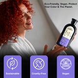 Chamomile & Flaxseed Oil Shampoo for Colored Hair, 350 ml / 11.83 fl.oz – Vegan, 91% Natural Ingredients, Protects Color & Enhances Shine