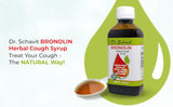 DR. SCHAVIT BRONOLIN Herbal Cough Syrup 100% Natural Ingredients 6.76fl.oz