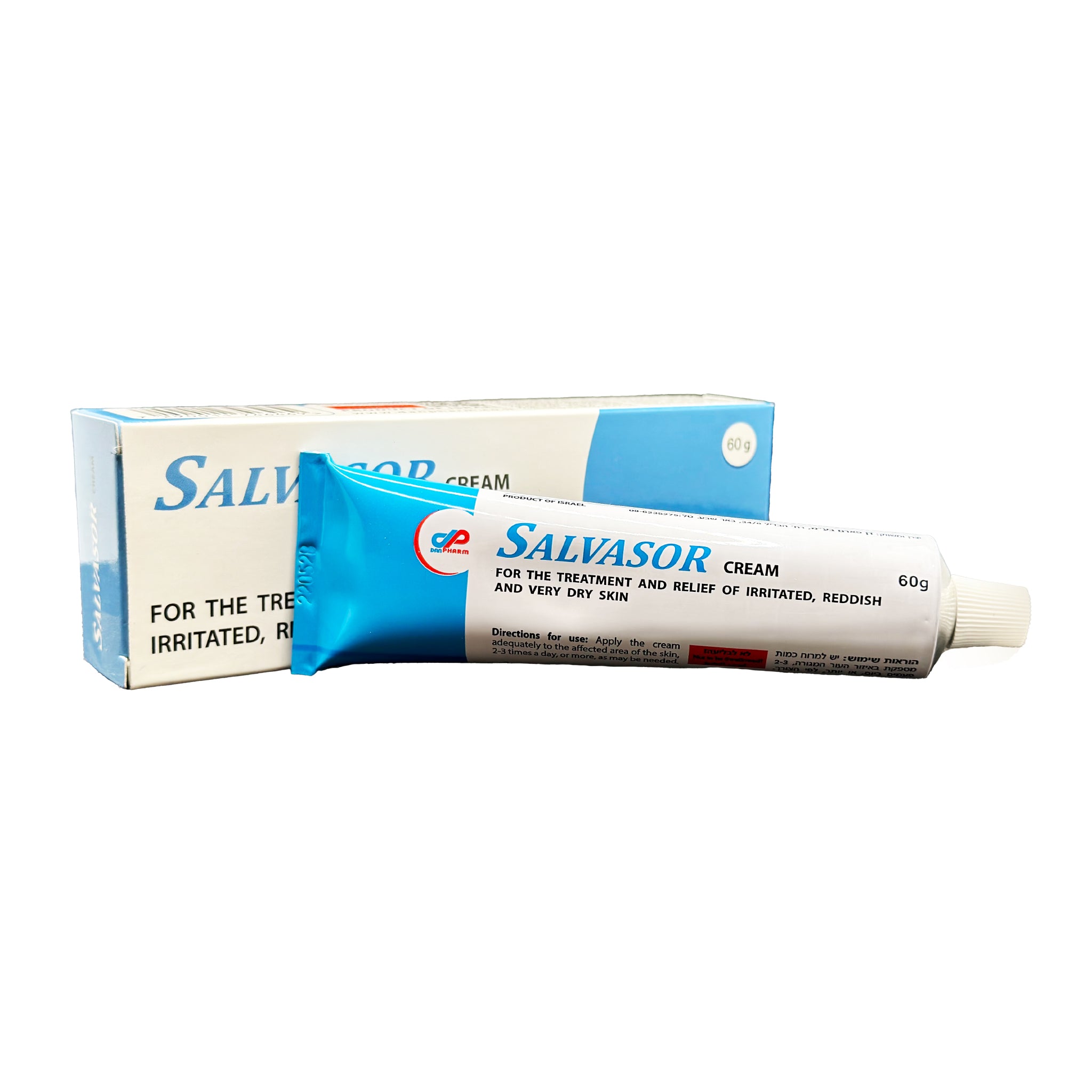 Salvasor Skin Treatment Cream - Eczema Psoriasis Cream for Dry, Itchy, Rough and Irritated Skin - Reduces Appearance of Skin Redness