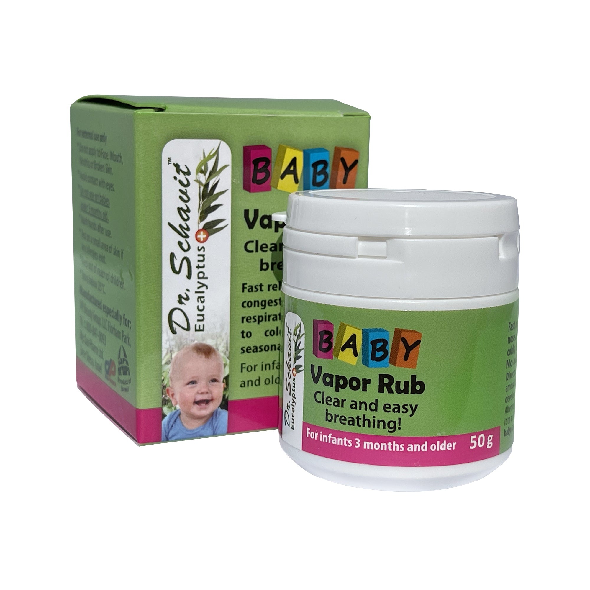 DR. SCHAVIT Baby Soothing Chest Rub. Vapor Rub – Nasal Congestion Balm for Infant, Baby, Toddler