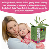 DR. SCHAVIT Baby Soothing Chest Rub. Vapor Rub – Nasal Congestion Balm for Infant, Baby, Toddler